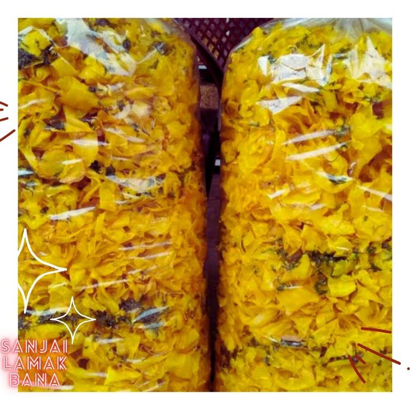 

Kerupuk Sanjai Kuning- Berat 250 gram