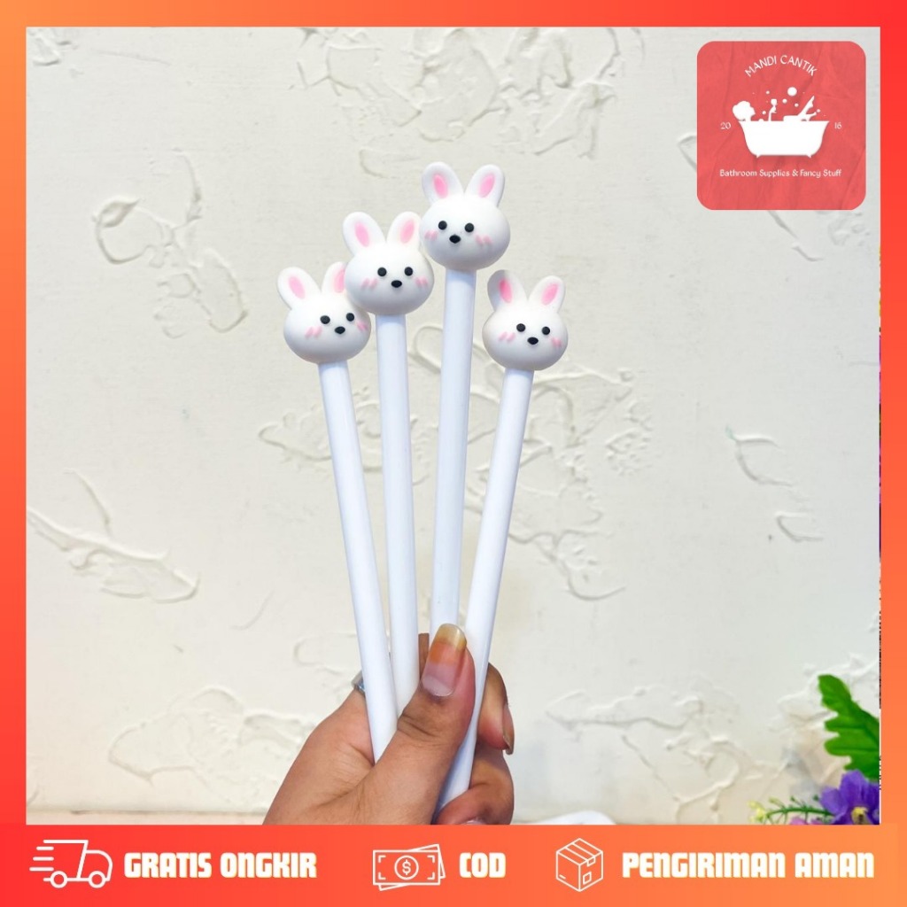 

PULPEN GEL KELINCI PUTIH PGK-1611 EN PENA ALAT TULIS IMUT KADO UNIK KOREA AESTHETIC COD