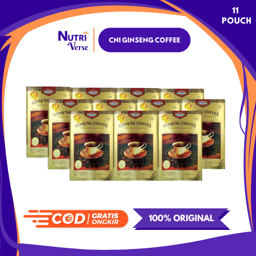

11 Pouch CNI Ginseng Coffee Isi 220 Sachet | Kopi Ginseng Pertama di Indonesia