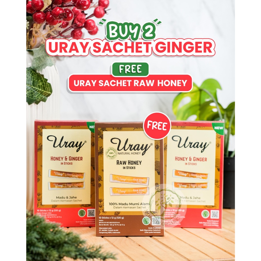 

PROMO BUY 2 URAY HONEY GINGER IN STICK 120GR - FREE RAW HONEY IN STICK 12OGR
