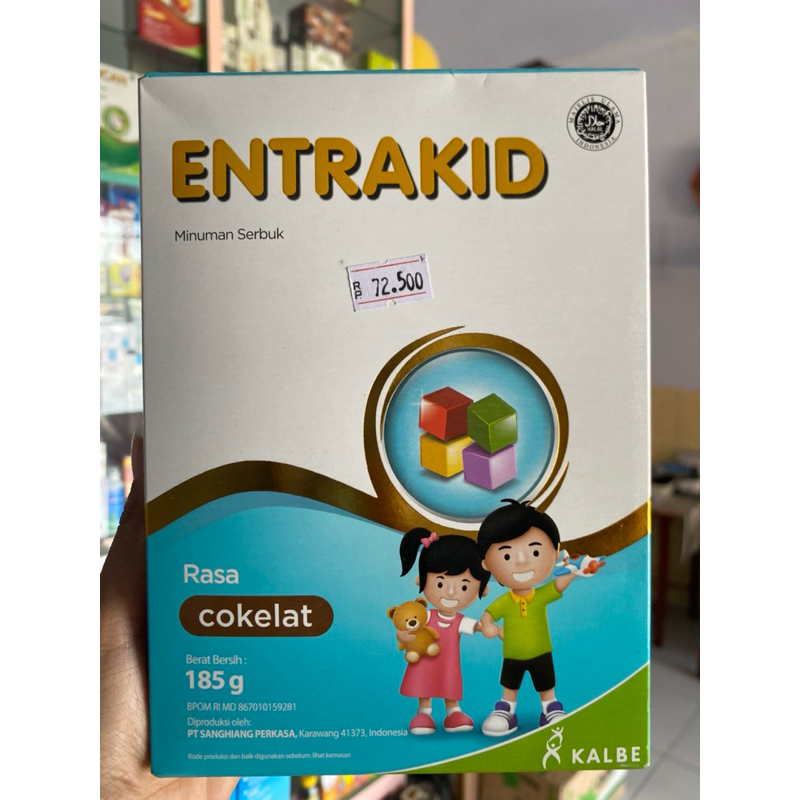 

Entrakid 185 gr cokelat & Vanila - minuman nutrisi khusus untuk anak