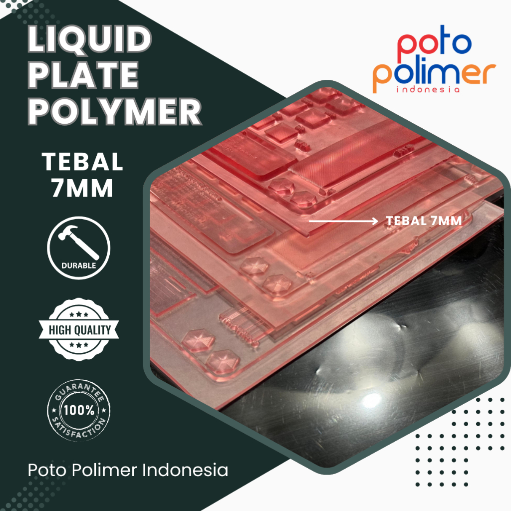 

Rubber Stamp / Liquid Plate Polymer / Stampel Karet tebal 7mm