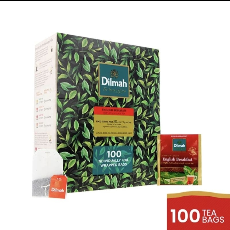 

Dilmah ENGLISH BREAKFAST Gourmet Tea ( 100 Foil Envelopes )