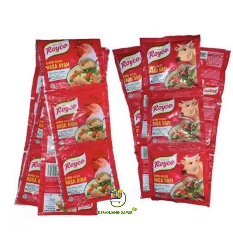 

royco sachet ayam atau royco sapi 1 renceng 12 sachet