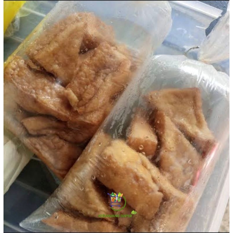 

tahu goreng/tahu kuning atau tahu bandung/tahu cina/tahu potong isi 10 potong/tahu pong