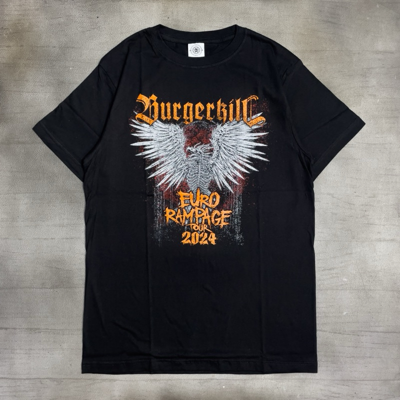 [HOT] Burgerkill - Euro Rompage Tour 2024 | Tshirt Black Original Merchandise