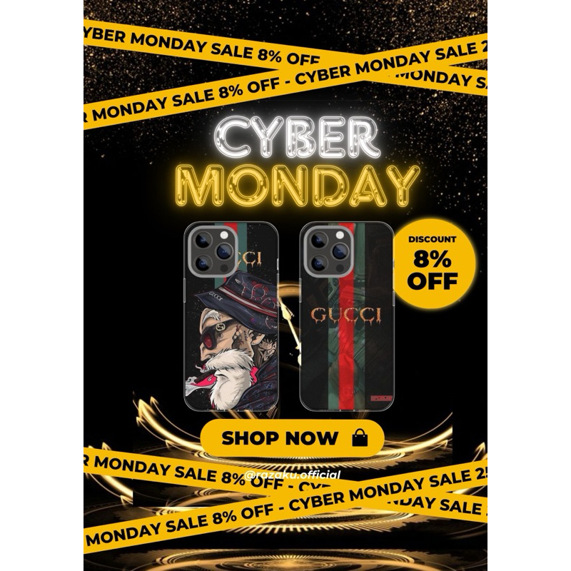 Casing - Costum Tema CYBER MONDAY All type Handphone