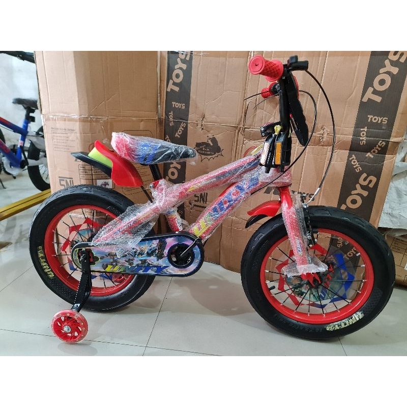 Sepeda Anak Sepeda BMX 16 inch UNITY ( BAN JUMBO 3.0 ) ( TRANSFORMER ) ( MERAH / RED )