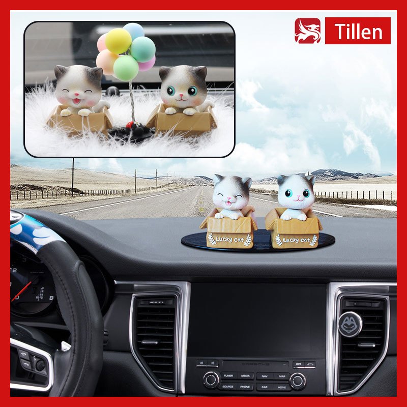 Pajangan Dashboard Mobil Kucing Lucu Unik Pajangan Mobil Kucing Imut Interior Mobil