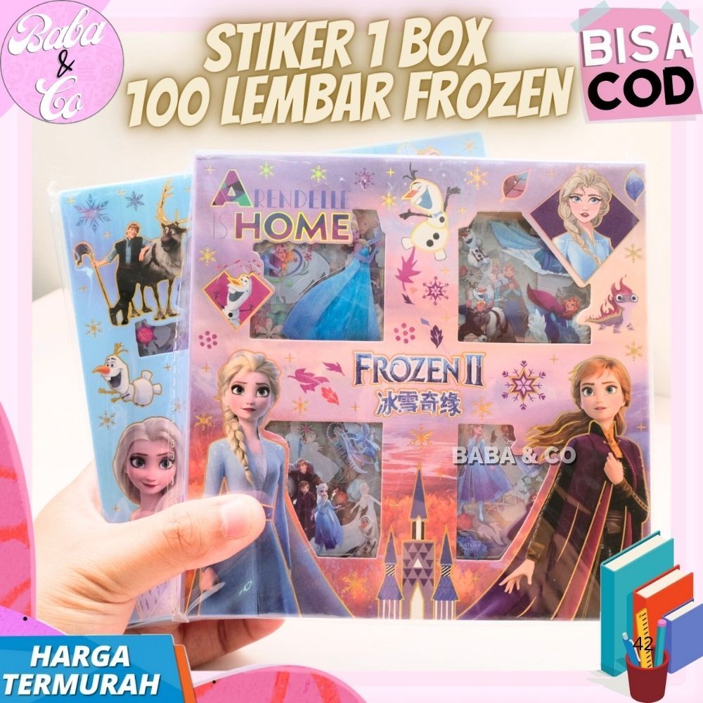 

STIKER FROZEN 100 LEMBAR 1 BOX STIKER 100 FROZEN LET IT GO LUCU UNIK MURAH STICKER LABEL FROZEN ELSA