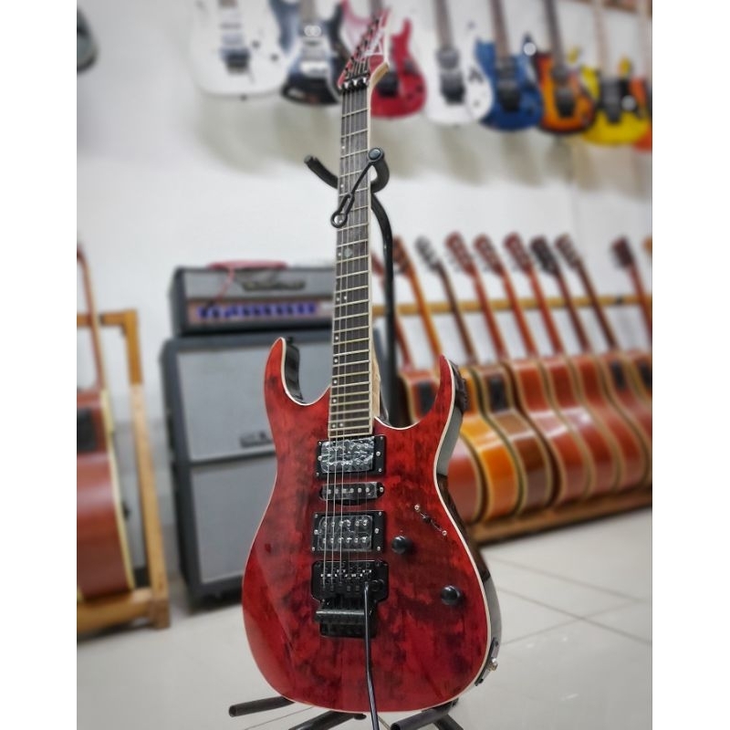 gitar elektrik Ibanez Premium merah updown