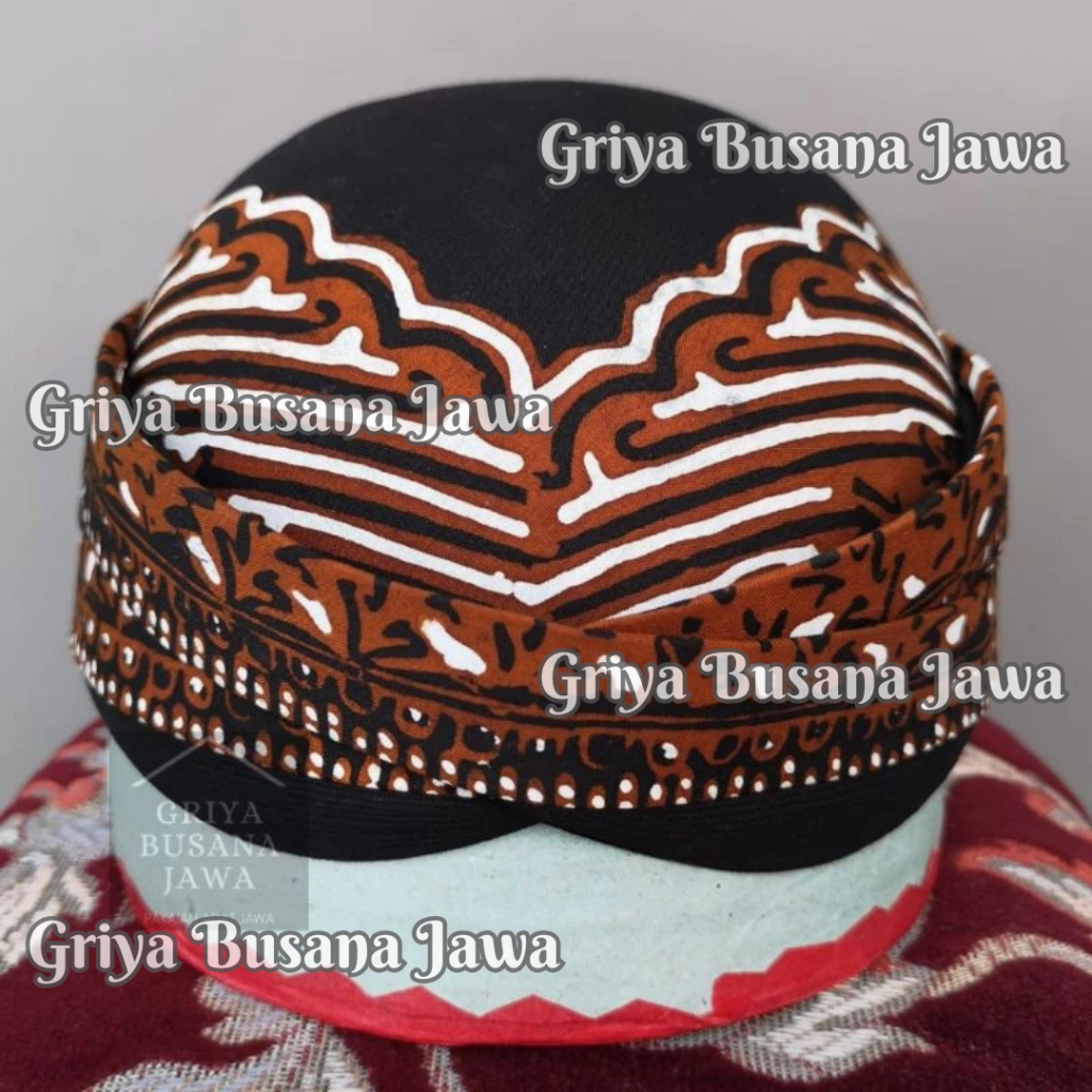 Blangkon Solo Kasatriyan Alusan Latar ireng