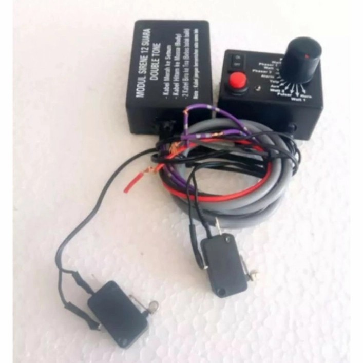 Modul toa sirene patwal 12 suara double tone mobil dan motor.