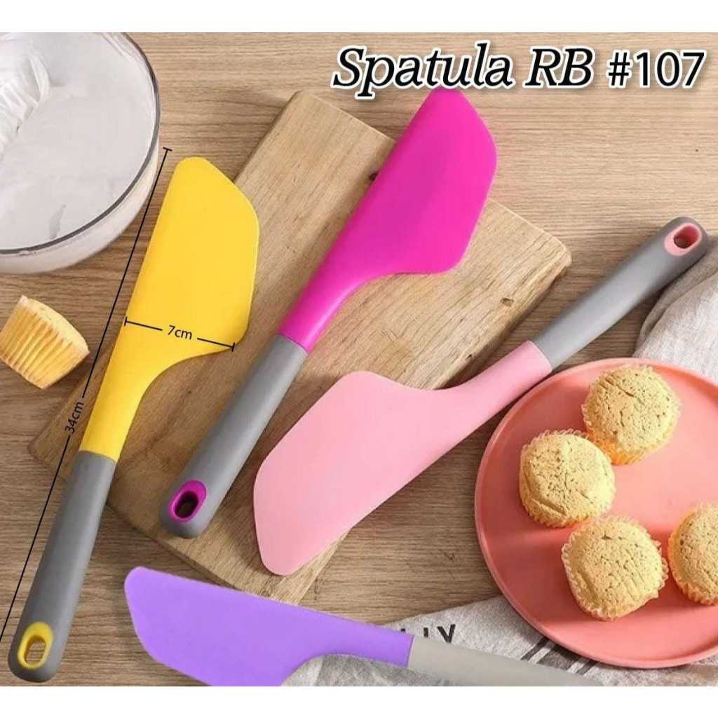Spatula RB 107 | Spatula Silicon | Spatula Adonan Kue | Roti (1 Bal 12 Pcs)