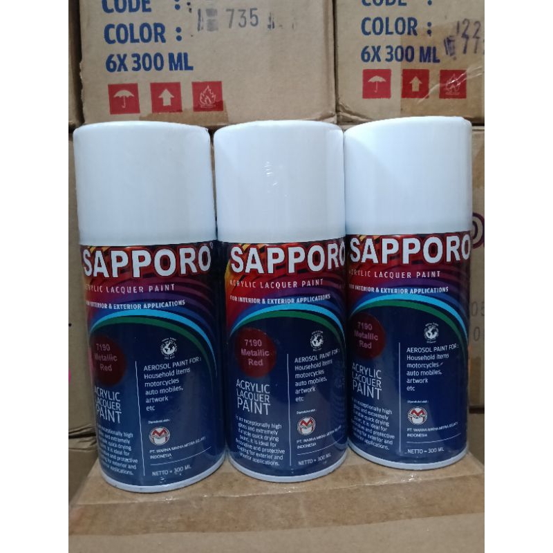 Pilok  Pilox Sapporo 300ml saporo 300ML SAPORO spray 300ml 7190 Metallic red