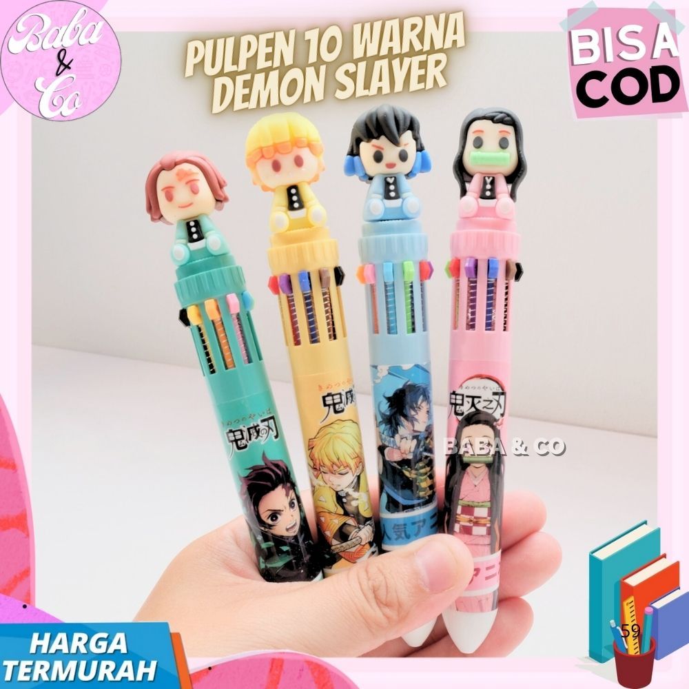 

PULPEN DEMON SLAYER 10 WARNA PEN CETEK WARNA WARNI 10 WARNA DEMON SLAYER LUCU UNIK MURAH PULPEN 10 WARNA KIMETSU NO YAIBA