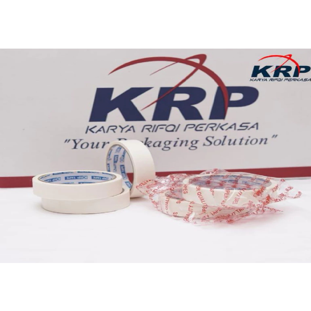 LAKBAN KERTAS 24MM X 20M | MASKING TAPE 24MM X 20M | ISOLASI KERTAS 1 INCH