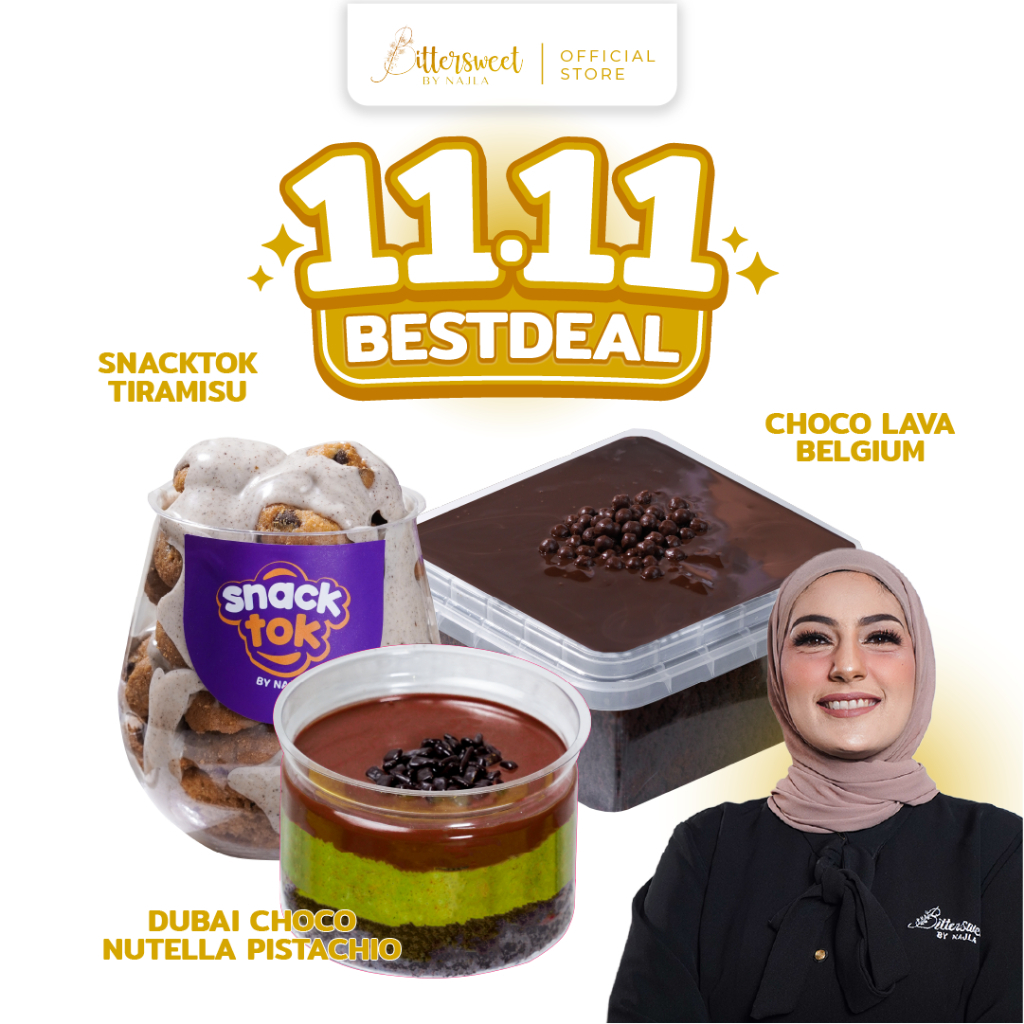 

[ Spesial Owner ] Dubai Choco Nutella Pistachio + Snacktok Tiramisu + Choco Lava Belgium