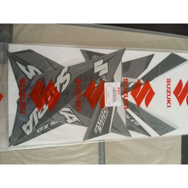 Striping stiker tape set satria Fu fi injeksi Hitam 2017 original SGP