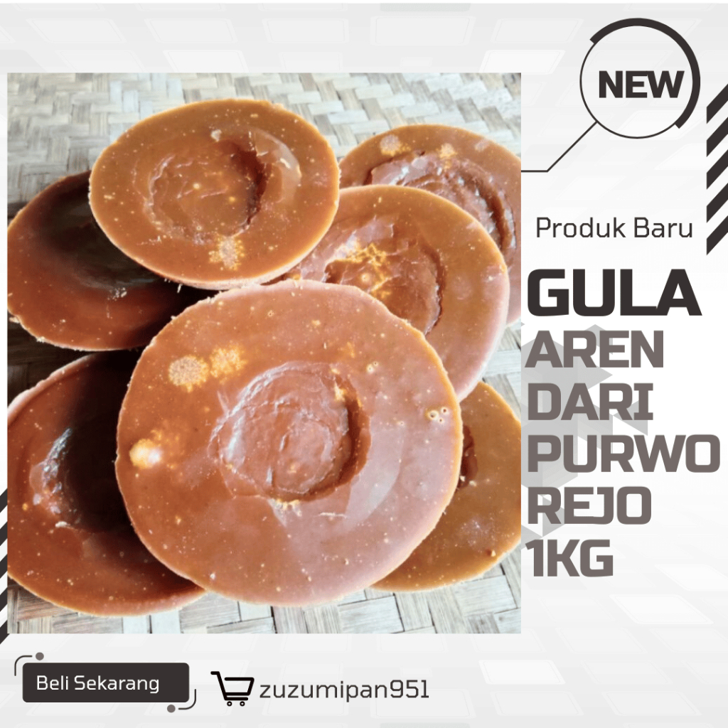 

Gula Aren Asli Purworejo - Kualitas Premium 1kg|Gula Aren / Kawung Asli Murni Tanpa Campuran