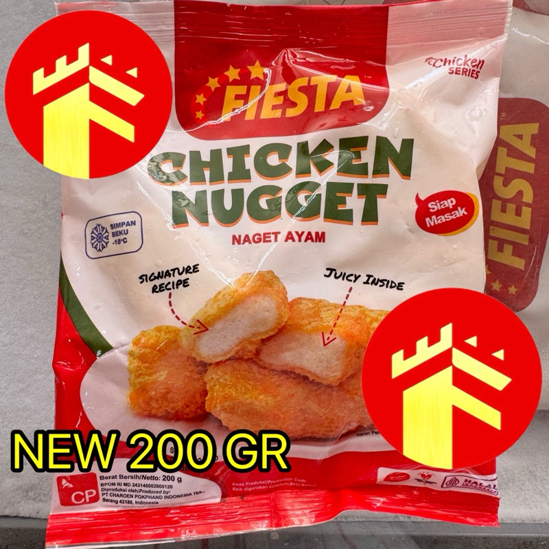 

FIESTA CHICKEN NUGGET 250 GR 500 GR NAGET AYAM FIESTA