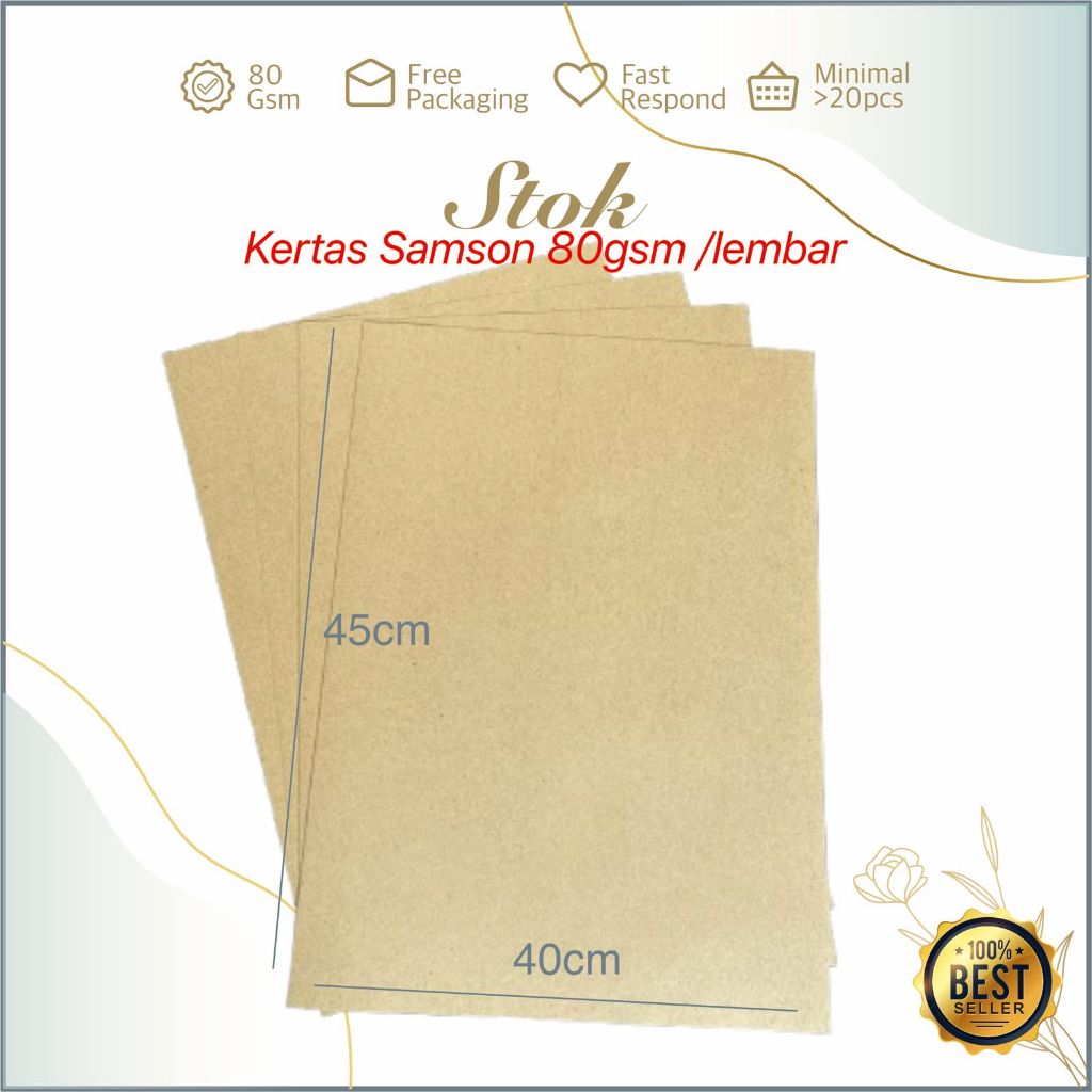 

Kertas Samson 80 gsm Alas Kaki Cuci Mobil Carwash Universal