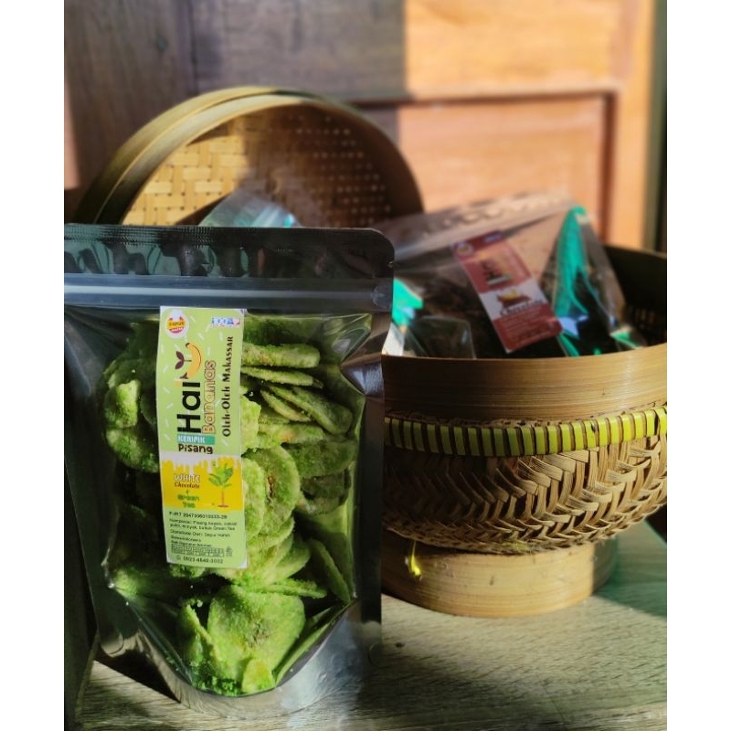 

Keripik Pisang Green tea