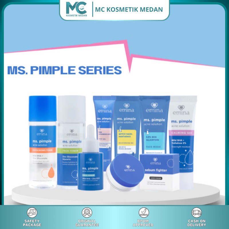 EMINA-Paket Ms Pimple Series - Paket Skincare Lengkap Atasi Jerawat