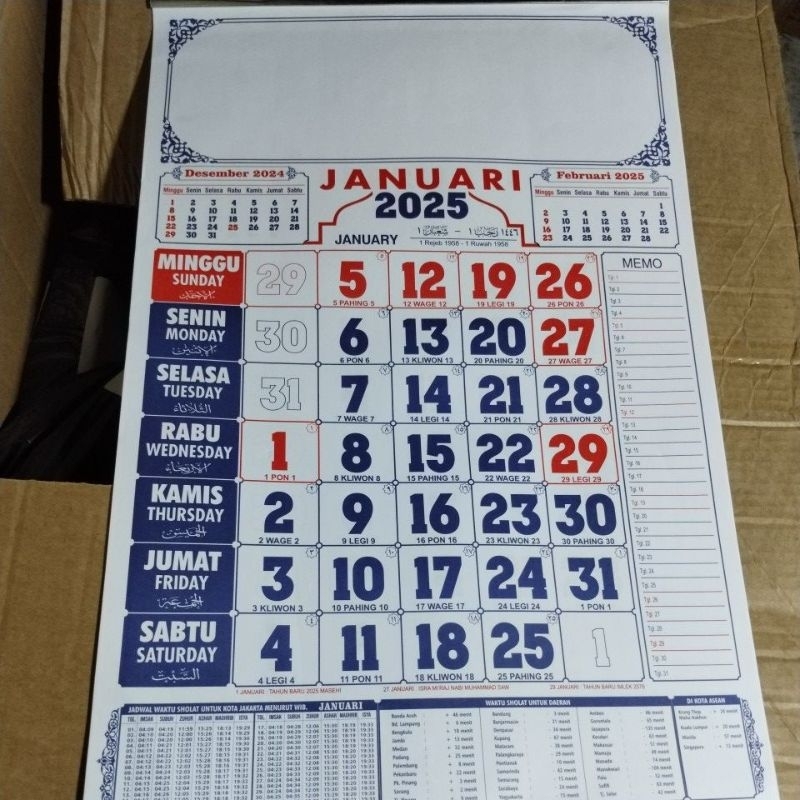 

Kalender Dinding Kalender 2025 / Tanggalan