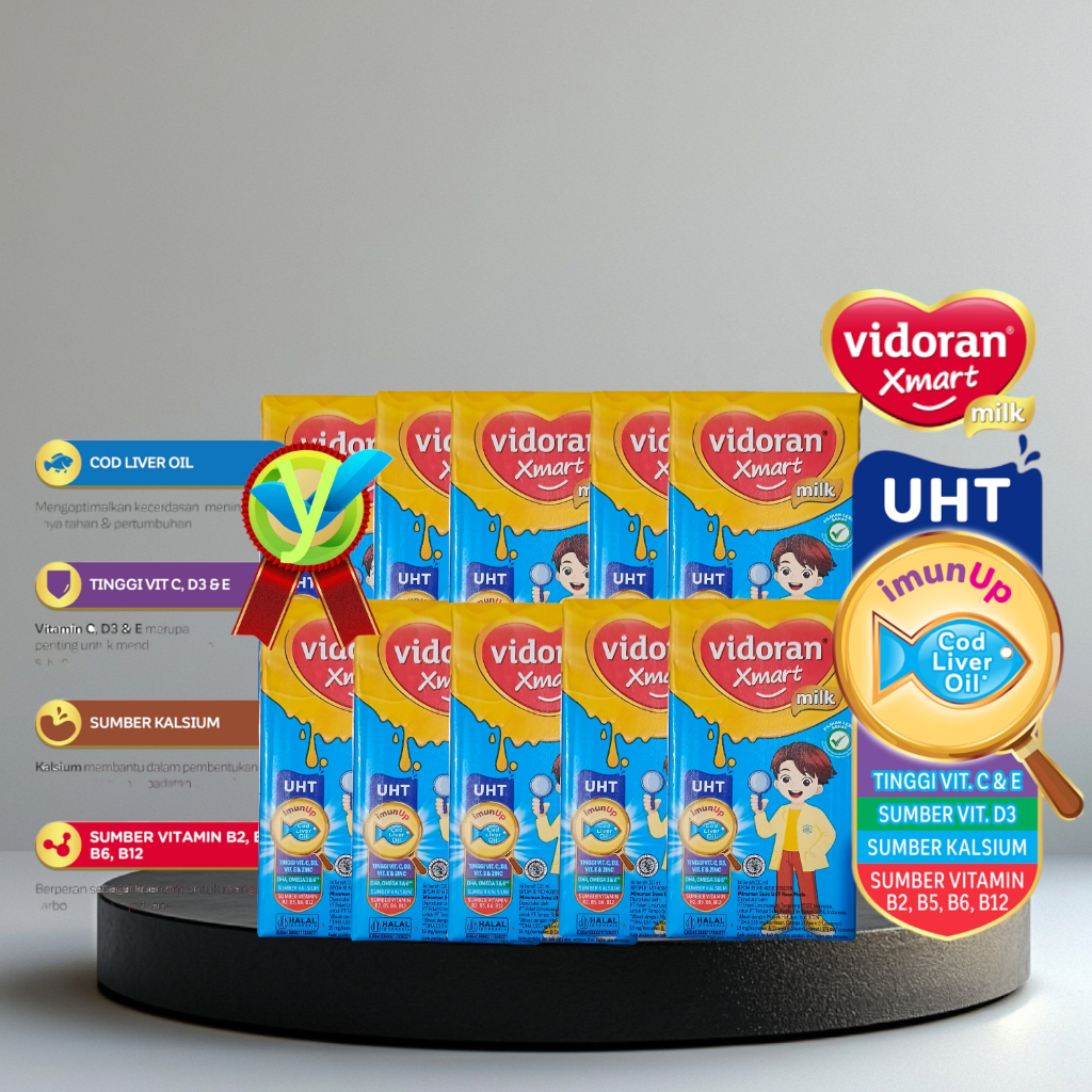 

Susu uht Vidoran Xmart 110ML Rasa Madu