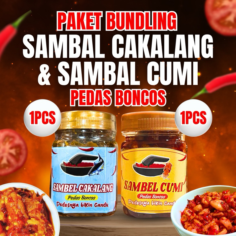 

Bundling sambel cumi dan sambel cakalan pedes boncos mak glen
