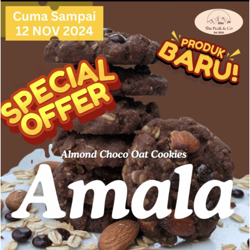 

Almond Choco Oat Cookies AMALA