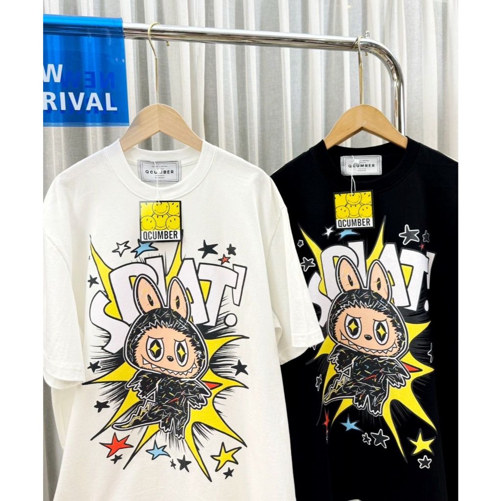 ATASAN WANITA QCUMBER TEE-LABUBU SPLAT