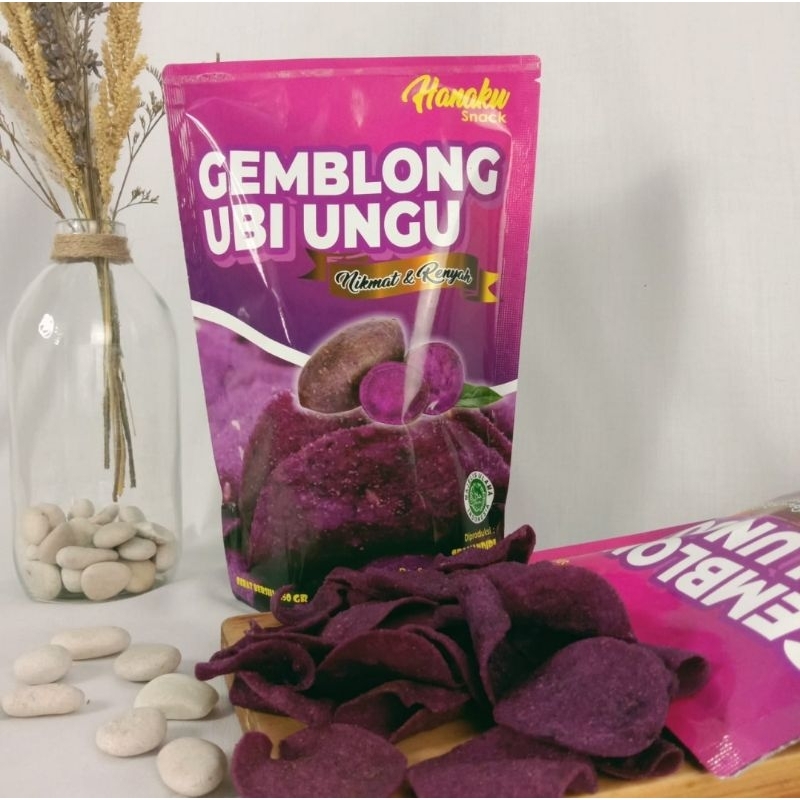 

Gemblong ubi ungu 100 gr, cemilan makanan ringan gemblong khas kuningan