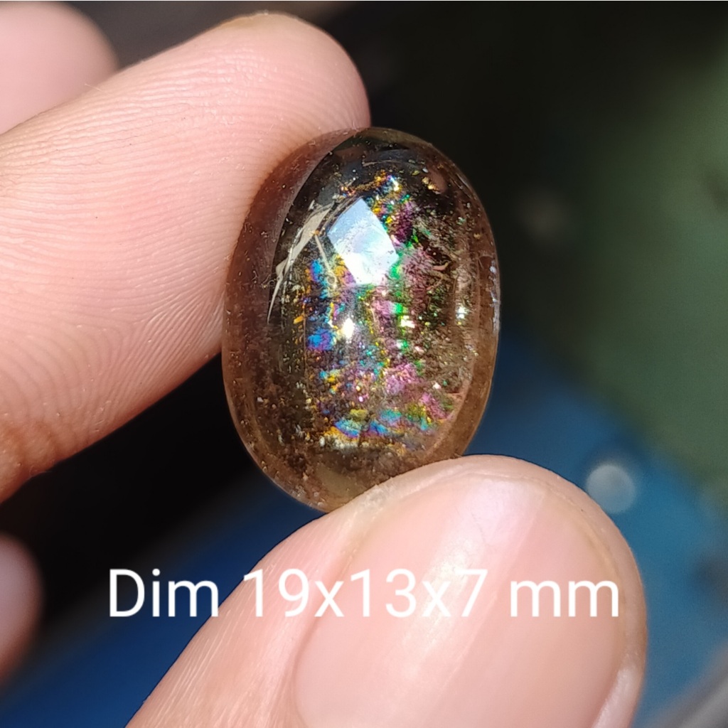 BATU KECUBUNG TEH PELANGI SERAT KAPAS NATURAL cek batu lainnya yaman api wulung opal bacan permata k