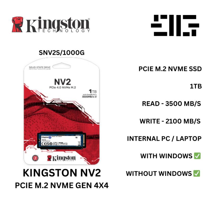 SSD NVME Kingston 1TB