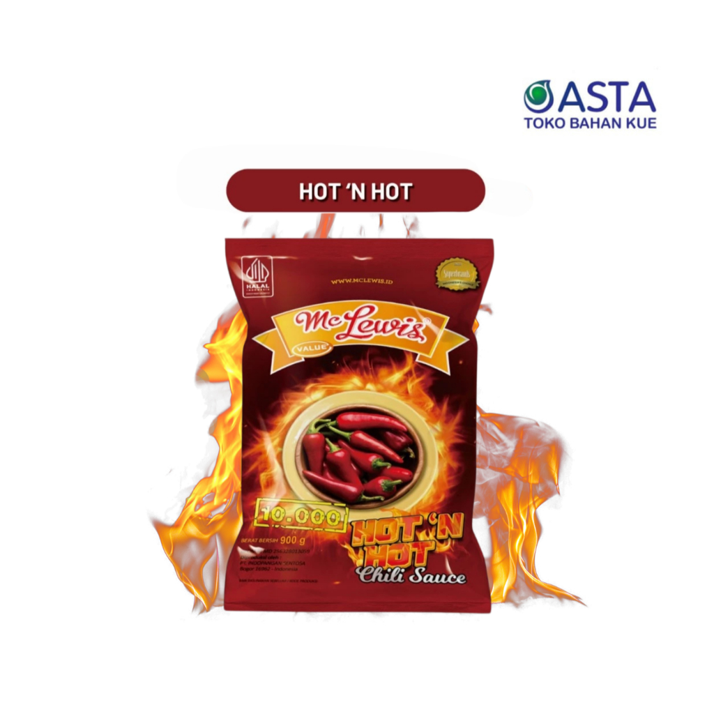 

Mc Lewis Hot n Hot Chilli Sauce 900g