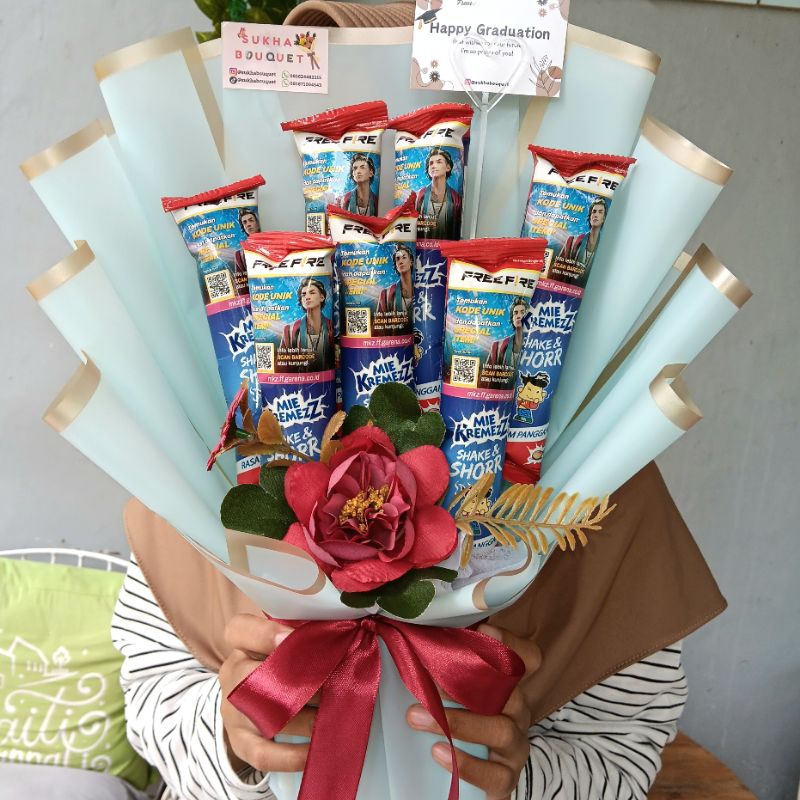 

Buket Jajanan Bucket Snack Anak Ultah Murah Bouquet Bunga Makanan Wisuda Graduation Sempro Ready Stok Gift Hampers Hadiah ulang tahun kado hari guru Giant flower Jumbo Mini Medium Kawat Bulu Pipe Cleaner Buket Kopi Coklat pocky anniversary souvenir nikah