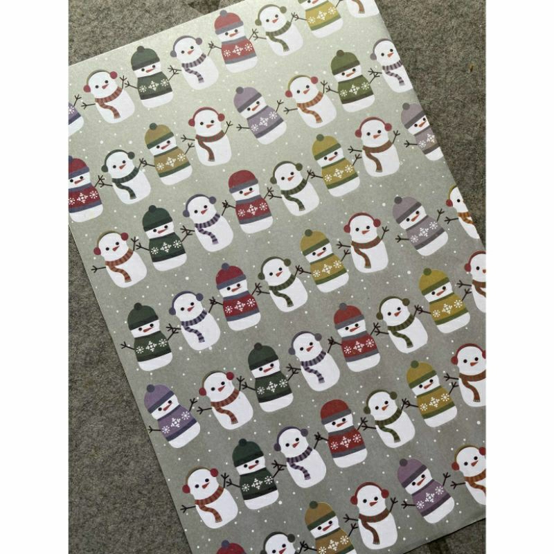 

Kertas Kado Natal / Kertas Kado Merry Christmas / Christmas Wrapping Paper ( snowman )