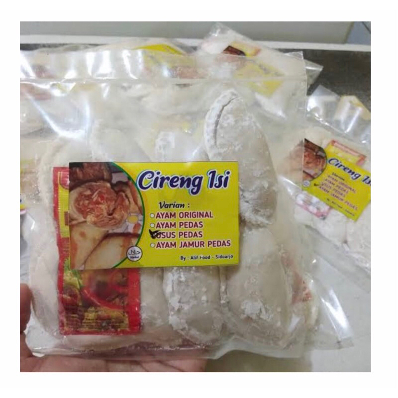 

cireng isi ayam suir pedas