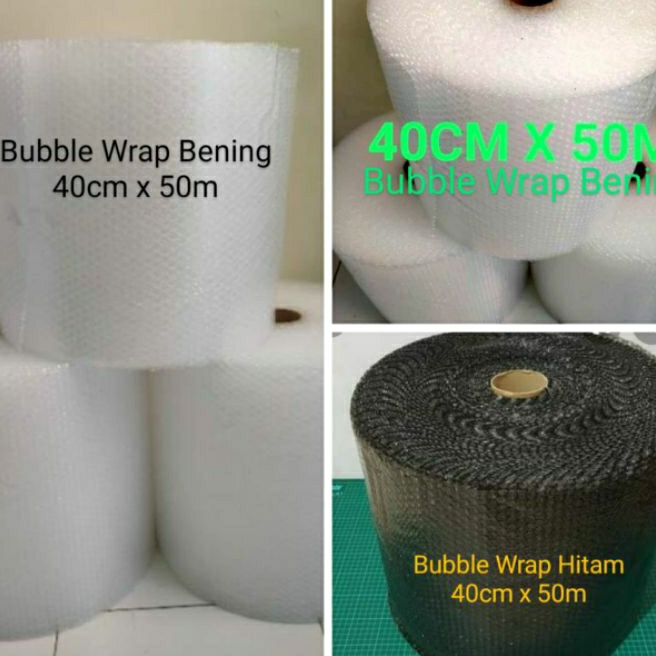 

Kilat Bubble Wrap BeningHitam 4 cm x 5 meter