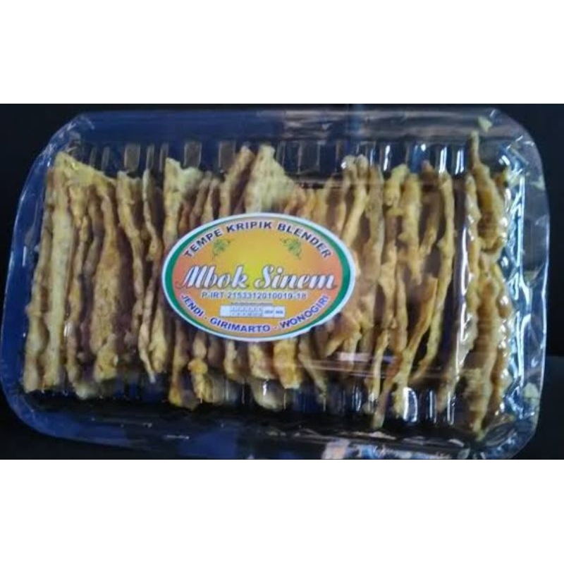 

Kripik tempe blender,Mbok Sinem Wonogiri .sangat lezat 250gr