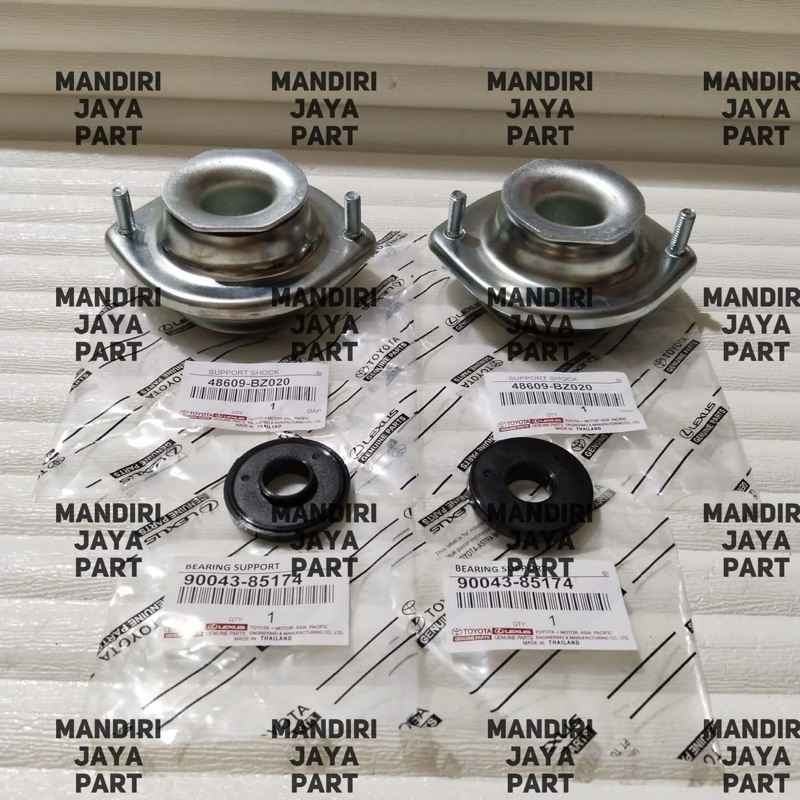 SUPPORT SHOCK BREAKER + BEARING SUPPORT AGYA AYLA 4PCS ORIGINAL