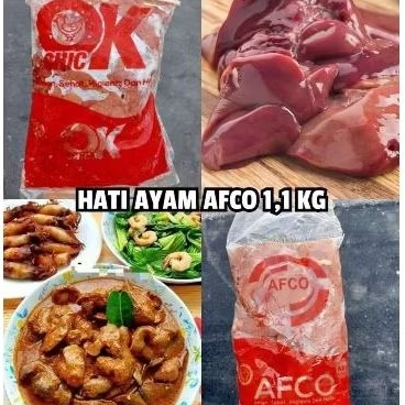 

hati ayam frozen segar 1kg untuk mpasimerk OK dan AFCO