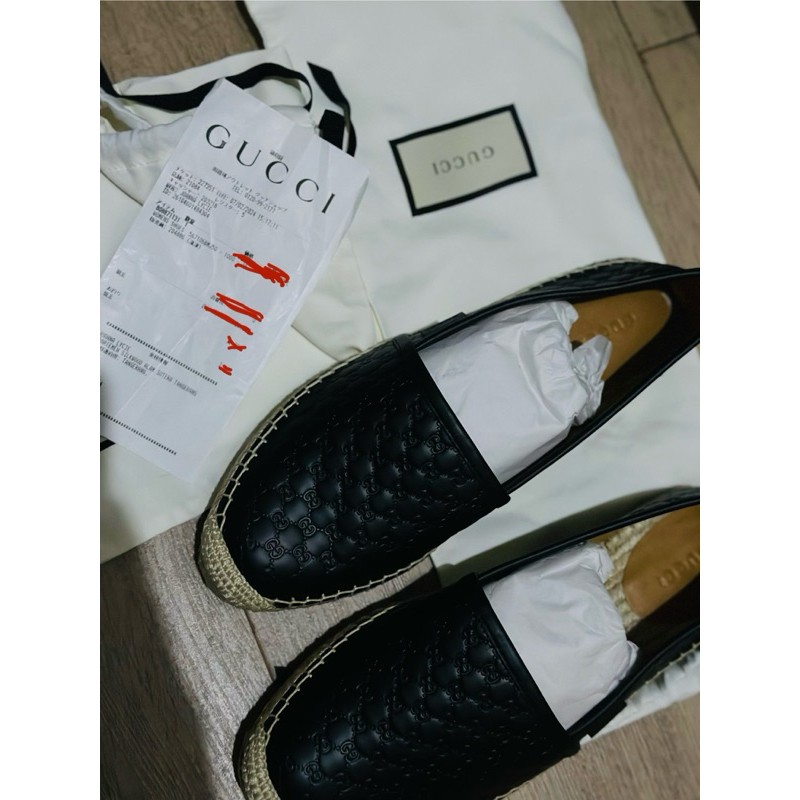 nbu, original gucci shoes with db & receipt size 38