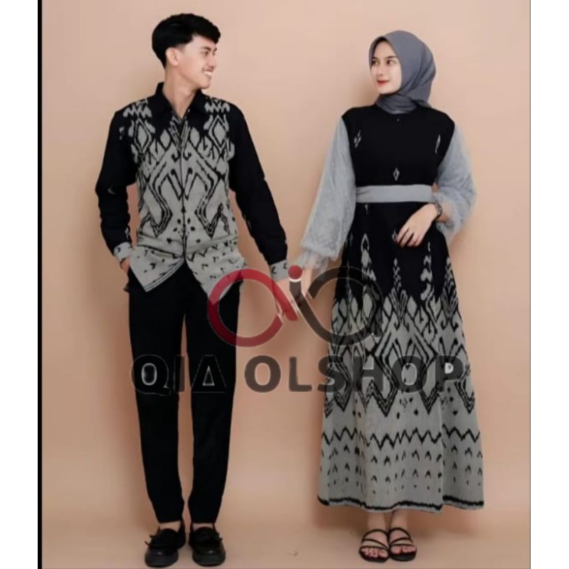 BAJU TENUN IKAT COUPLE PADMA, VEST TENUN IKAT WANITA PANJANG, BAJU VIRAL