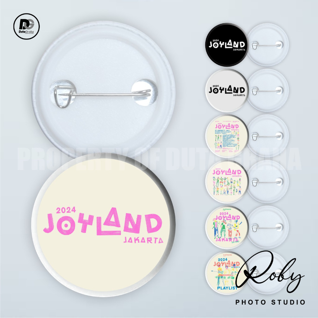 [PIN PRESS] JOYLAND FESTIVAL JAKARTA Pin Bros Aksesoris Souvenir GBK MUSIK PENSI SENI