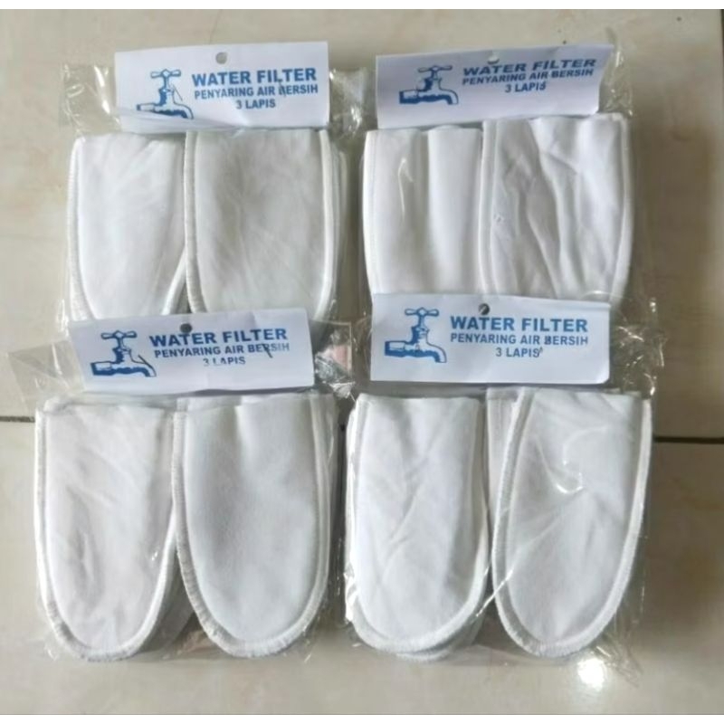 Saringan Air Kain / Saringan Air Keran / Water Filter Penyaring air bersih 3 lapis