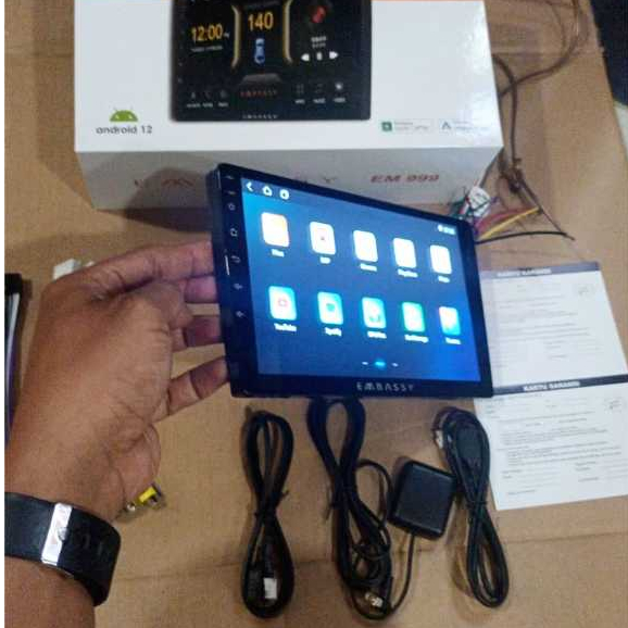 head unit android 9 inch embassy em-999 ram 4/64gb