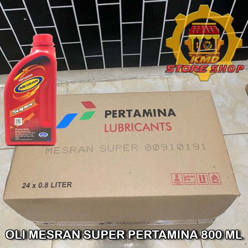 Oli Mesran Super 800ml | Mesran Super 1 Dus 24 Botol